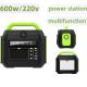 600W Portable Solar Generator for S6 Mobile Power Station Rechargeable and Lightweight