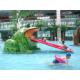 Frog Shaped Pool Water Slide Fiberglass