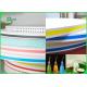 15MM 60gsm Straw Wrapping Paper Roll With Striped Color Print Food Grade Fully Recyclable