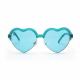 Chromotherapy Aqua Blue Colour Therapy Sunglasses Heart Frame