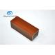 6063 T5 / T6 Aluminum Door Frame Extrusions ,  Wood Grain Aluminium Rectangular Profile