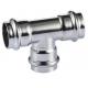 304 Plumbling Stainless Steel Press Fittings Equal Tee For Water Supply