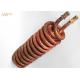 Extruded Cupronickel Copper Tube Coils For Water Heater Boilers , Fin Coil