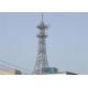 Q235B / Q345B Material Hot-Dip Galvanizing Mobile Telecom Tower For Communicatio