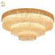 Classic Luxury Gold Modern Led Crystal Ceiling Lamp E14 Bulb Base