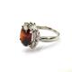 Women Jewelry Oval 10mmx12mm Garnet Cubic Zirconia Sterling Silver Ring(F51)