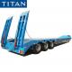 100T Lowbed Tri Axle Low Loader Trailer for Sale Low Bed Vehicle