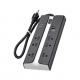 6 outlet Power Strip and Extension Socket With 15A Circuit Breaker Surger Protector 2USB