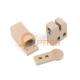 Low friction coefficient and friction resistant natural color peek slider