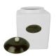 Ceramic Airtight Storage Jars Tea Sugar Coffee Food Storage Canister Set With Black Cover