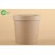 Durable Paper Gelato Cups With Lids , Hot Food Beverage Paper Food Cups 480ml