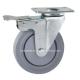TPR Wheel Material 5 135kg Plate Brake Caster 5235-736 with Customized Request