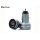 Metal Car Phone Charger Aluminium Alloy Material With Intelligent LED Display