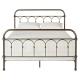 Standard Metal Wrought Iron Platform Bed Strong Sturdy Construction Easy Clean