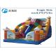 New children popular jumpers knight inflatable slide