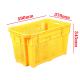 Fruit And Vegetable Folding Plastic Crates Heavy Duty Stackable Vented