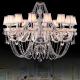 Swag Crystal Chandelier Lighting with Lampshade (WH-CY-84）