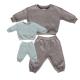 Custom Fleeced Cotton Crew Neck Pullover Sweatsuit 2PCS For Mommy And Me