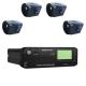 GPS Mobile DVR With Passenger Counter And Fuel Sensor Compatibility 360 Panoramic View