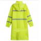 190T PPE Raincoat High Visibility Rainwear One Piece Style For Traffic