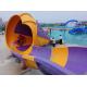 Small Tornado Water Slide Speaker Shape Fiberglass Pool Water Slide For Children