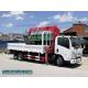 ISUZU 700P ELF Cargo Crane Truck 4X2 190hp Straight Arm 5 ton