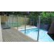 Royal Blue 12mm Pool Fencing Glass Door Curtain Wall Tempered Glass Panels