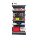 Factory Custom size color shelves retail supermart rack pharmacy shelves black gondola shelves