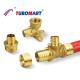 Industrial Pex Tubing Fitting Smooth Operation Brass Pex Pipe Joints