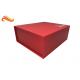 Red special paper Magnetic Luxury Gift Boxes with silk paper tray