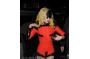 Lady Gaga in red outfit