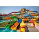 Professional Spiral Water Slide / Big Pool Slides Water Playground Equipment