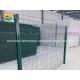 Green Color 1.8mx2.5m Galvanized Welded Fence For Perimeter Wall Garden