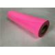 Neon Pink Glitter Heat Transfer Vinyl , PU Pet Heat Transfer Film For Plastic