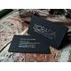 Professional Simple Silver Foil Business Cards 90*50mm With 0.7mm Thickness