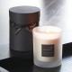 100% soy wax scented & forest glass candle with black printed label and packed into gift box