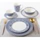 new bone china  elegant blue design dinner set /dinner plate/mug/bowl with colour box