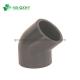 Pn16 UPVC 45deg Elbow with Socket Size From 20mm to 400mm Resistant to UV Radiation