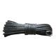 6mm*15m 1/4 x 50ft BLACK Winch Line Synthetic UHMWPE Rope For UTV SUV ATV