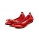 Factory direct sell women brand name shoes red genuine goatskin dress shoes customized shoes BS-04