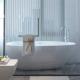 1.5m Modern Freestanding Solid Surface Bathtub Acrylic Stone Resin Soaking Tub