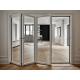 Interior / Exterior Aluminium Glass Folding Doors Sleek Residential Bifold Doors