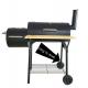 Chrome Plated Customizable Trolley Double Oven Drawer Charcoal Pellet Rotisserie BBQ Grill