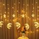 Christmas Lights Led 3.5M Curtain String Light Garland Star Moon 220V/110V Fairy Lights Outdoor/Indoor For Home Festival