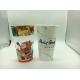 Cold Drink Printed Plastic Cups with lid Hard / PP Plastic Injection Bubble Tea Cup