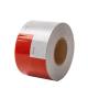 White Red Conspicuity Prismatic Truck Warning DOT Reflective Tape