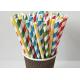 Creative Color Candy Stripe Straws Paper Suction Tubes For Wedding Using