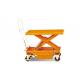 500kg 1102lbs Mobile Lift Tables Hydraulic Manual Mobile Single Scissor Lift Table Trolley