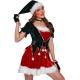 Women's Holiday Party Stage Show Dress and Cosplay Set for Christmas Performance