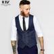 Men's Slim Black Suit Vest in Customized Color Perfect for Business Formal Style